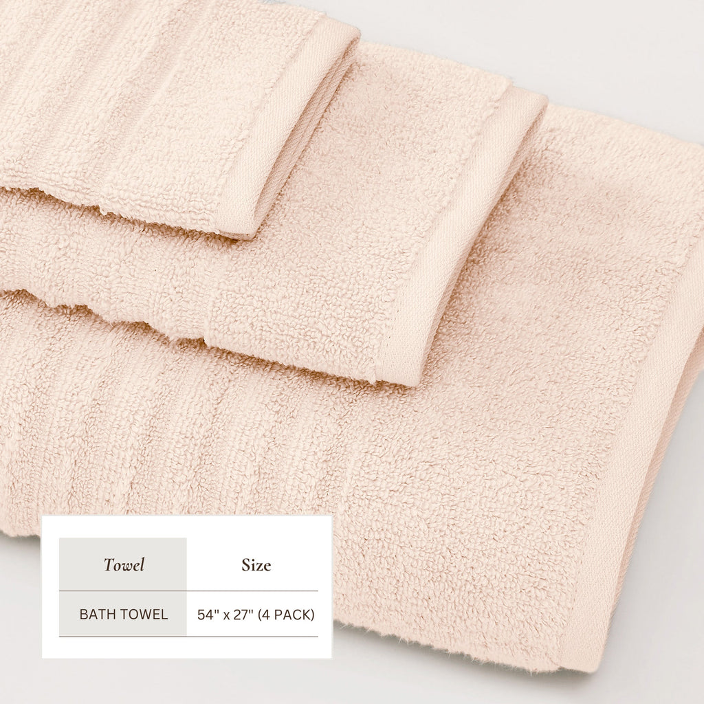 Karina Collection Luxury Combed Cotton Bath Towel Set