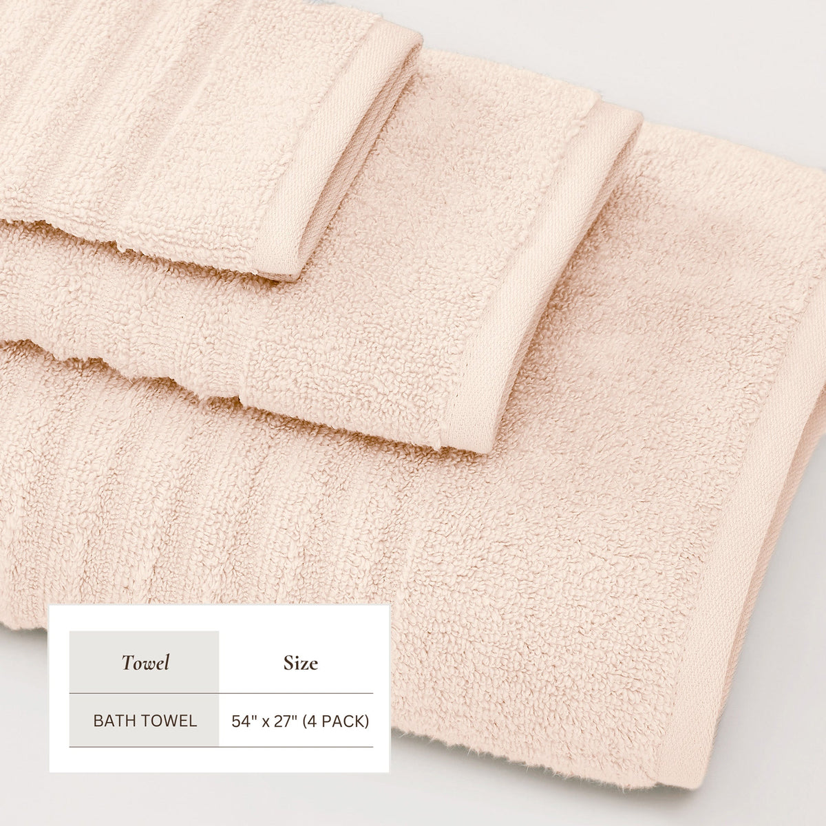 Karina Collection Luxury Combed Cotton Bath Towel Set