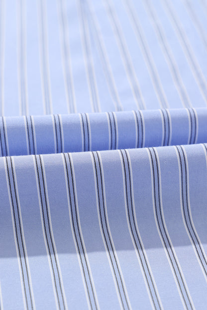 Stripe Long Sleeve Buttoned Shirt