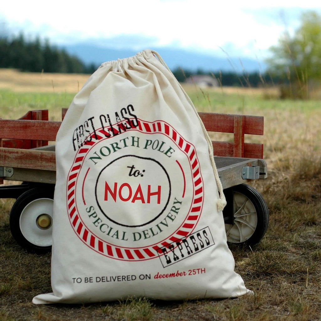 Personalized Canvas Santa Sack