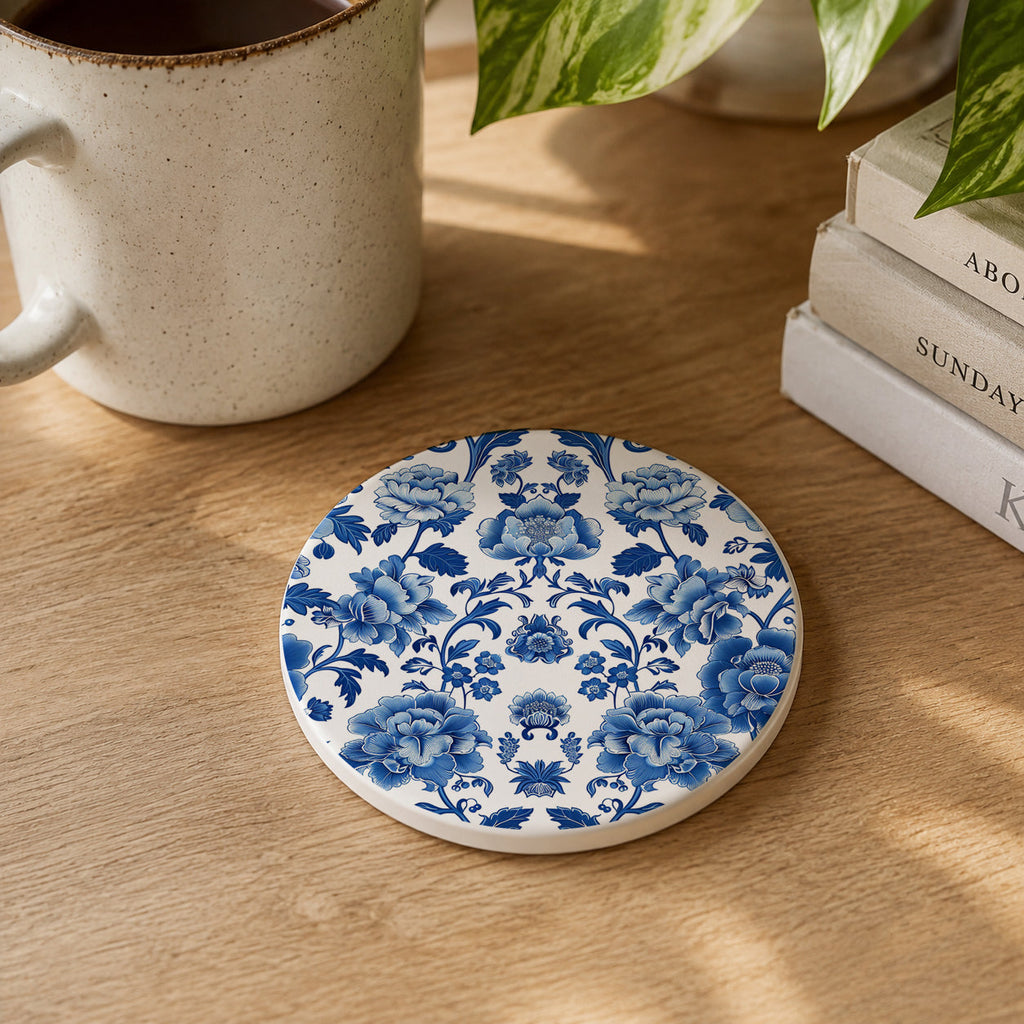 Chinoiserie Ceramic Coasters
