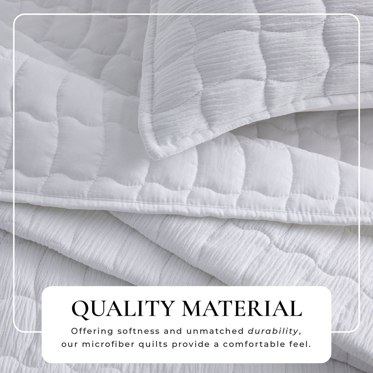 Wave Stitch Gauze Quilt Set
