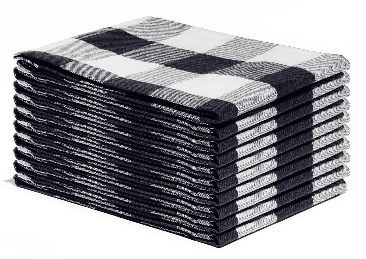 Classic Plaid Kitchen Towels — Set of 6