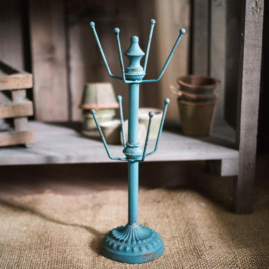 Blue Cup Holder Planter Holder