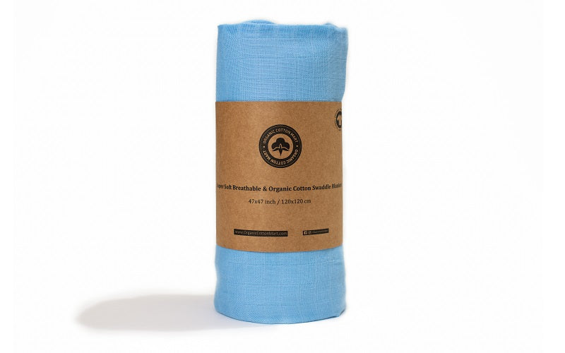 Organic Cotton Muslin Swaddle Blankets