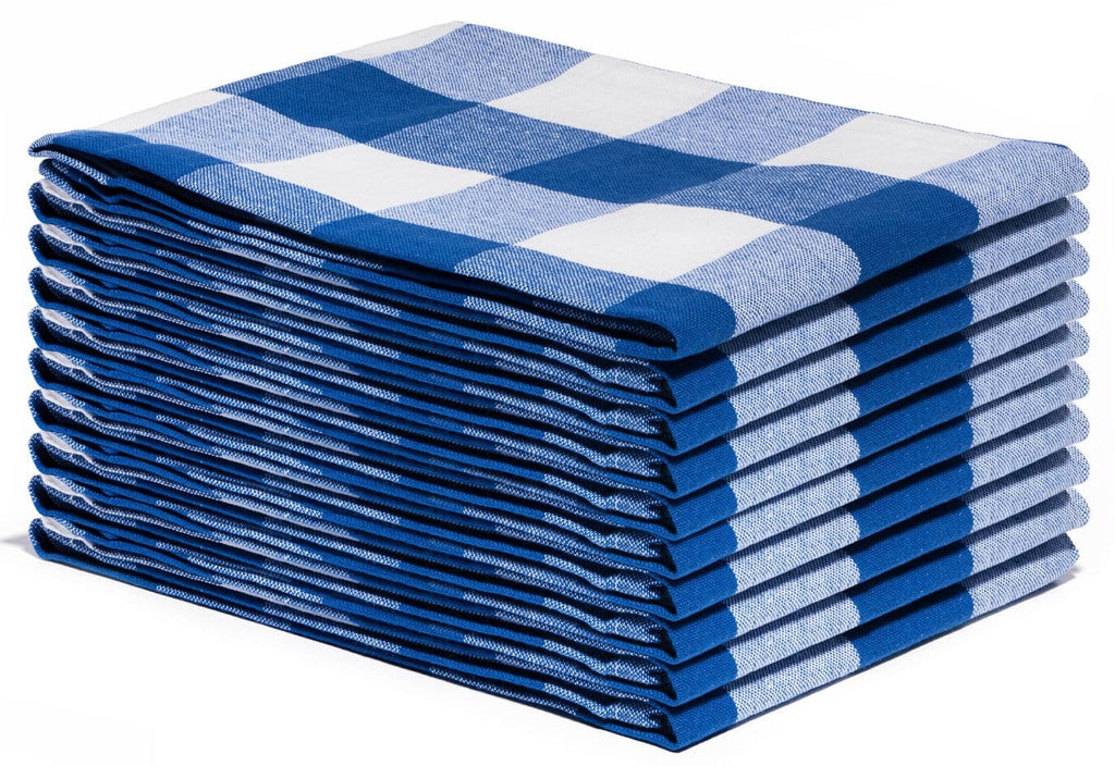 Classic Plaid Kitchen Towels — Set of 6
