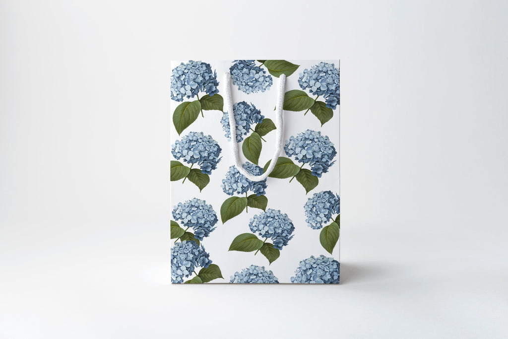 Blue Hydrangea Gift Bag | Luxury Gift Bag by JOSIL Paperie