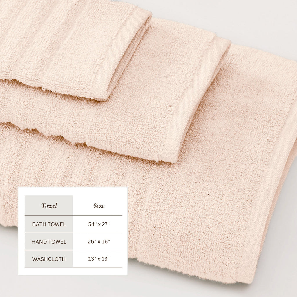 Karina Collection Luxury Combed Cotton Bath Towel Set