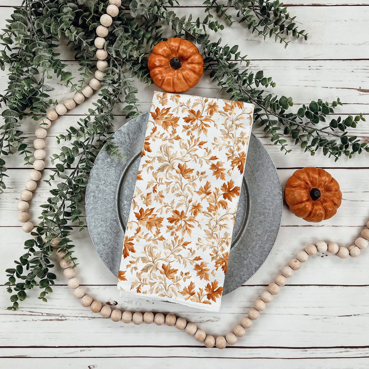Classic Leaves Kitchen Towel