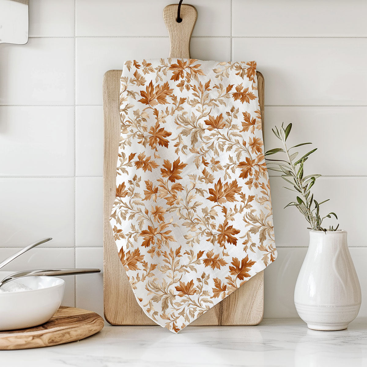 Classic Leaves Kitchen Towel