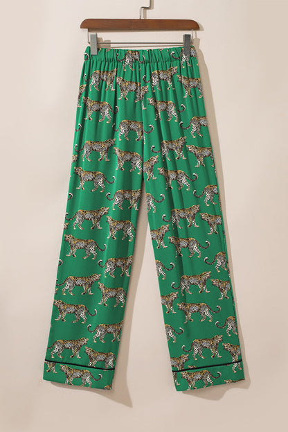 Cheetah Shirt & Pants Pajama Set