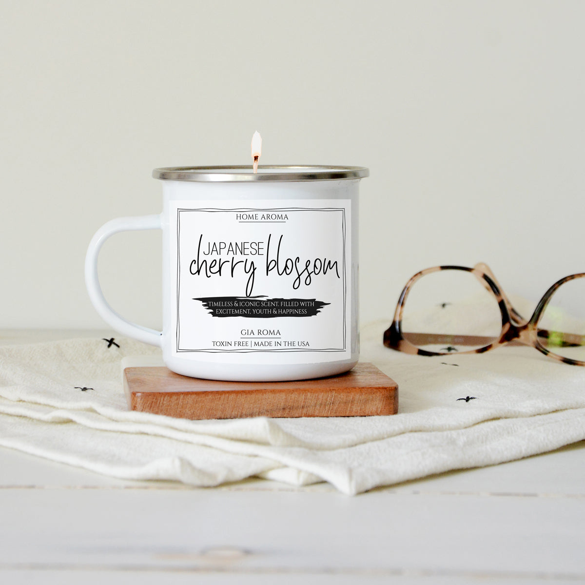 11oz White Label Candle Mug