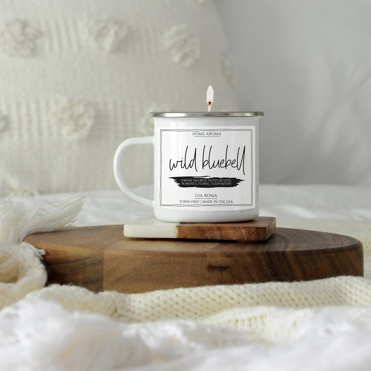 11oz White Label Candle Mug