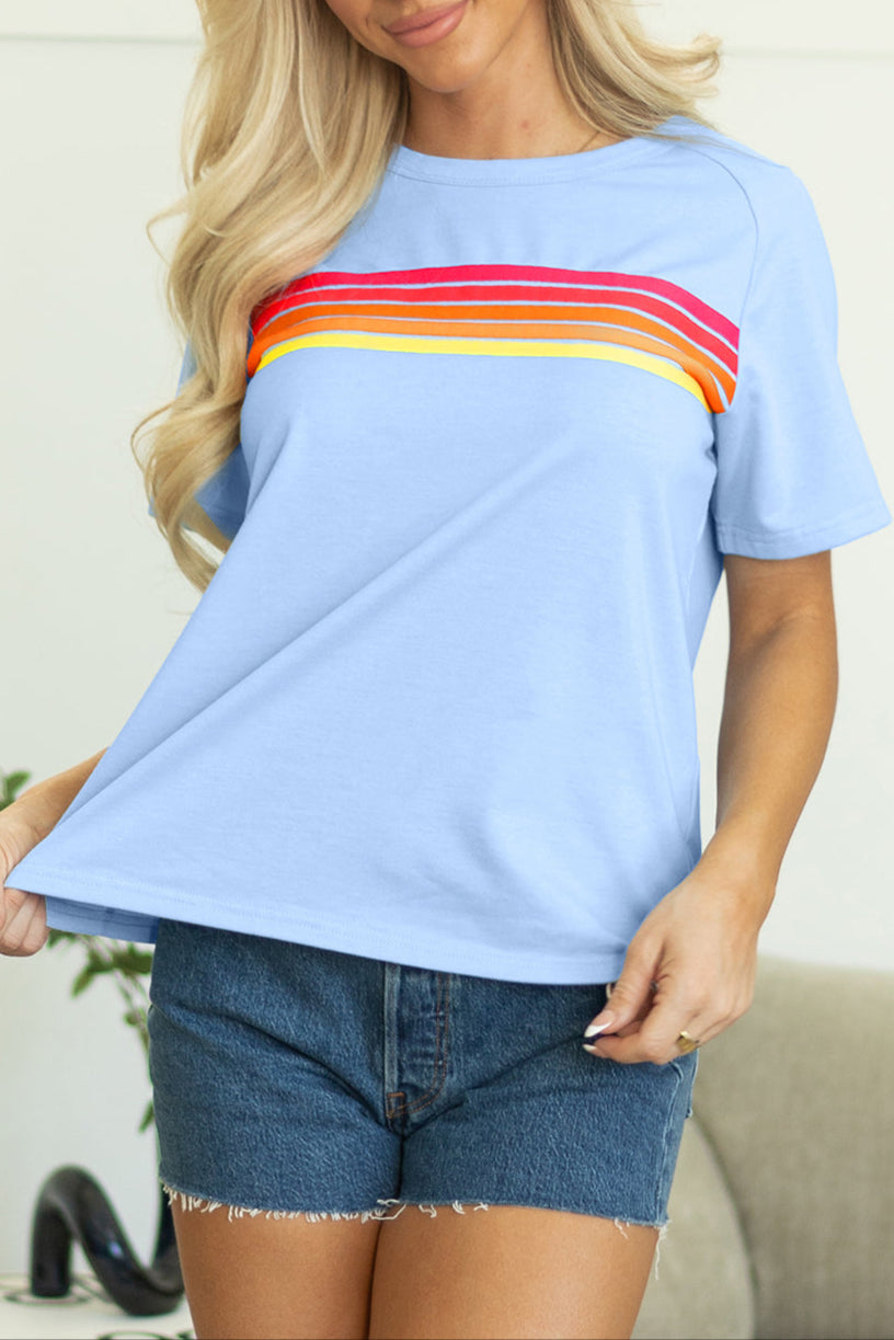 Stripe Short Sleeve Tee