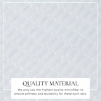 Alicia Solid Channel Stitch Quilt Set