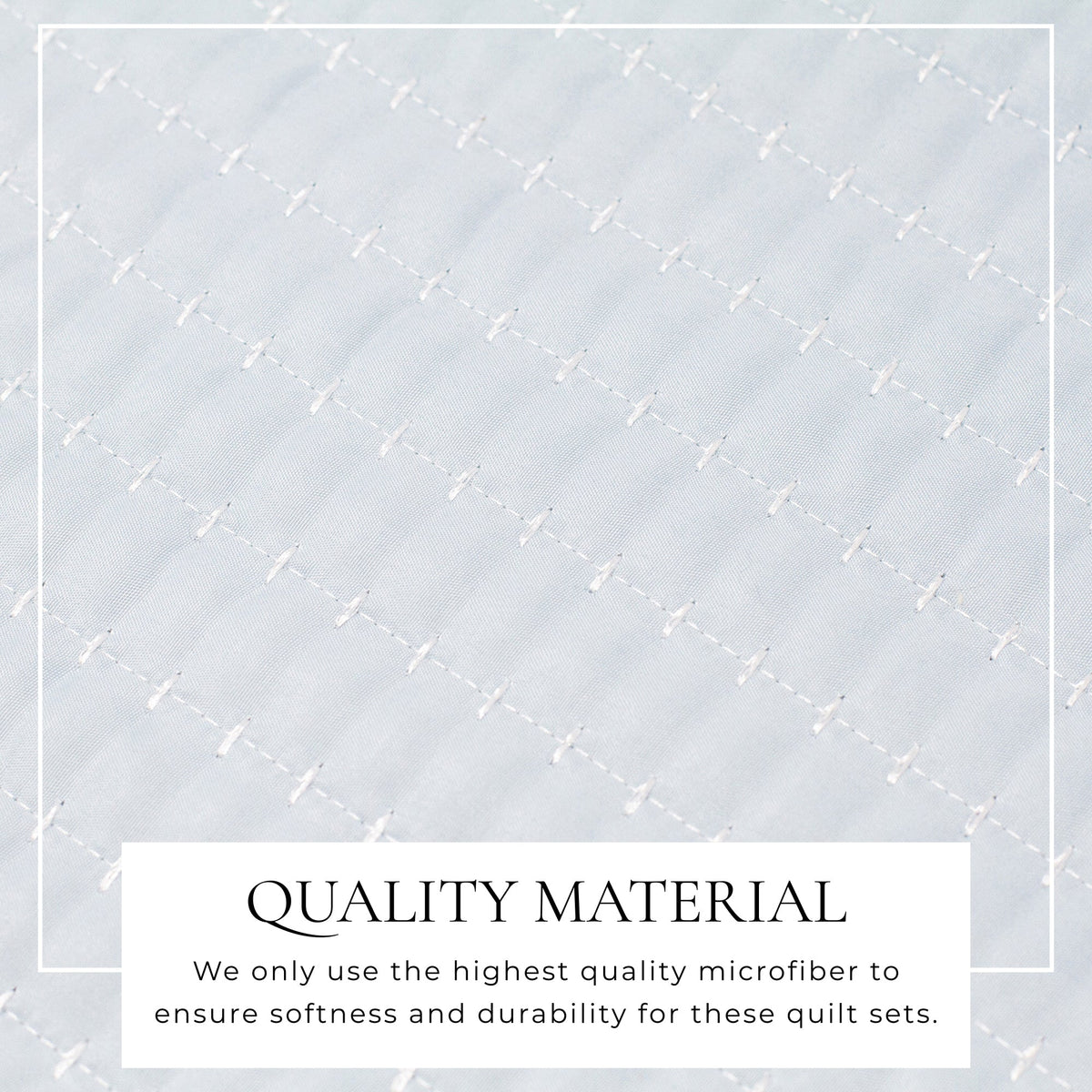 Alicia Solid Channel Stitch Quilt Set