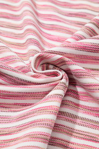 Stripe Contrast Trim Tank Top