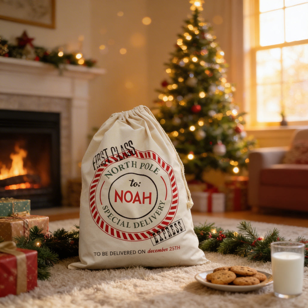 Personalized Canvas Santa Sack