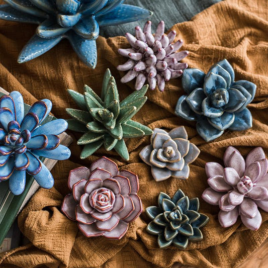 Ceramic Floral Table Accents