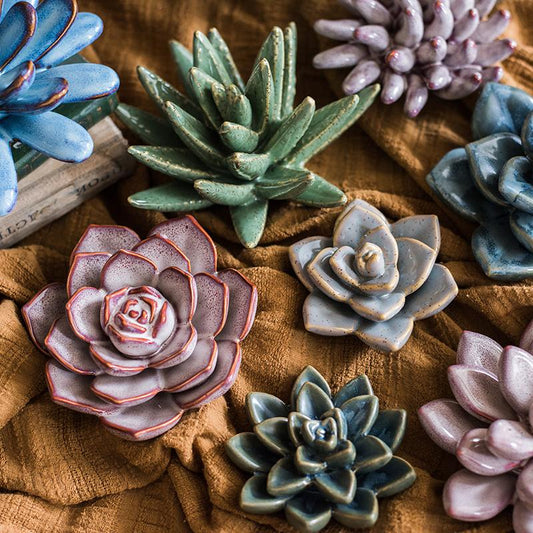 Ceramic Floral Table Accents
