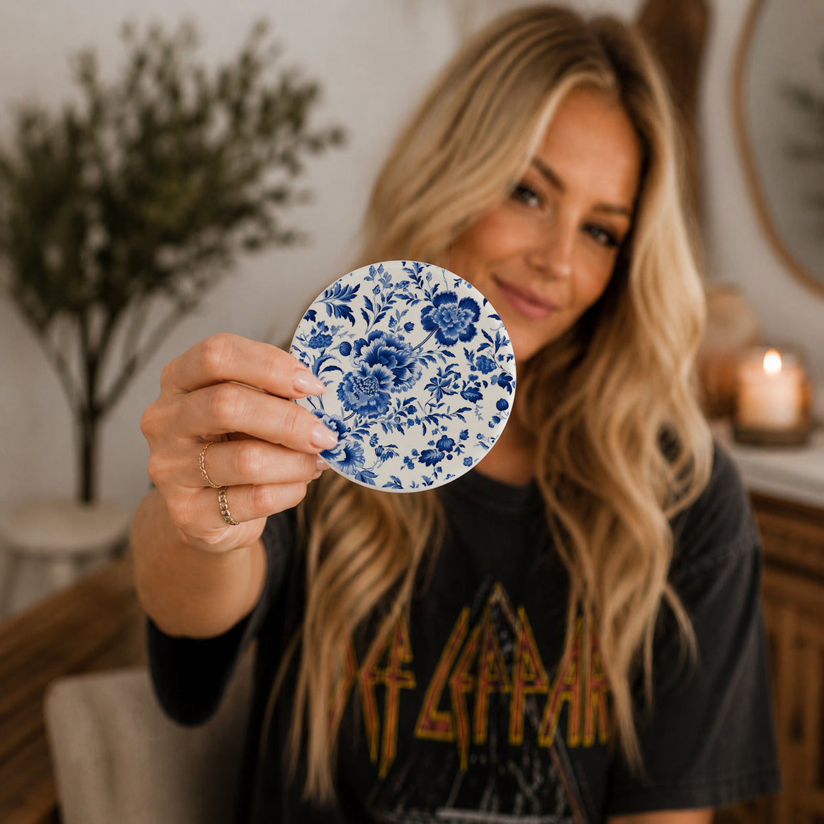 Chinoiserie Ceramic Coasters