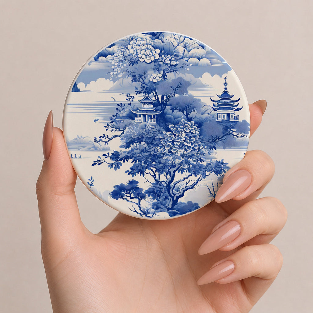 Chinoiserie Ceramic Coasters