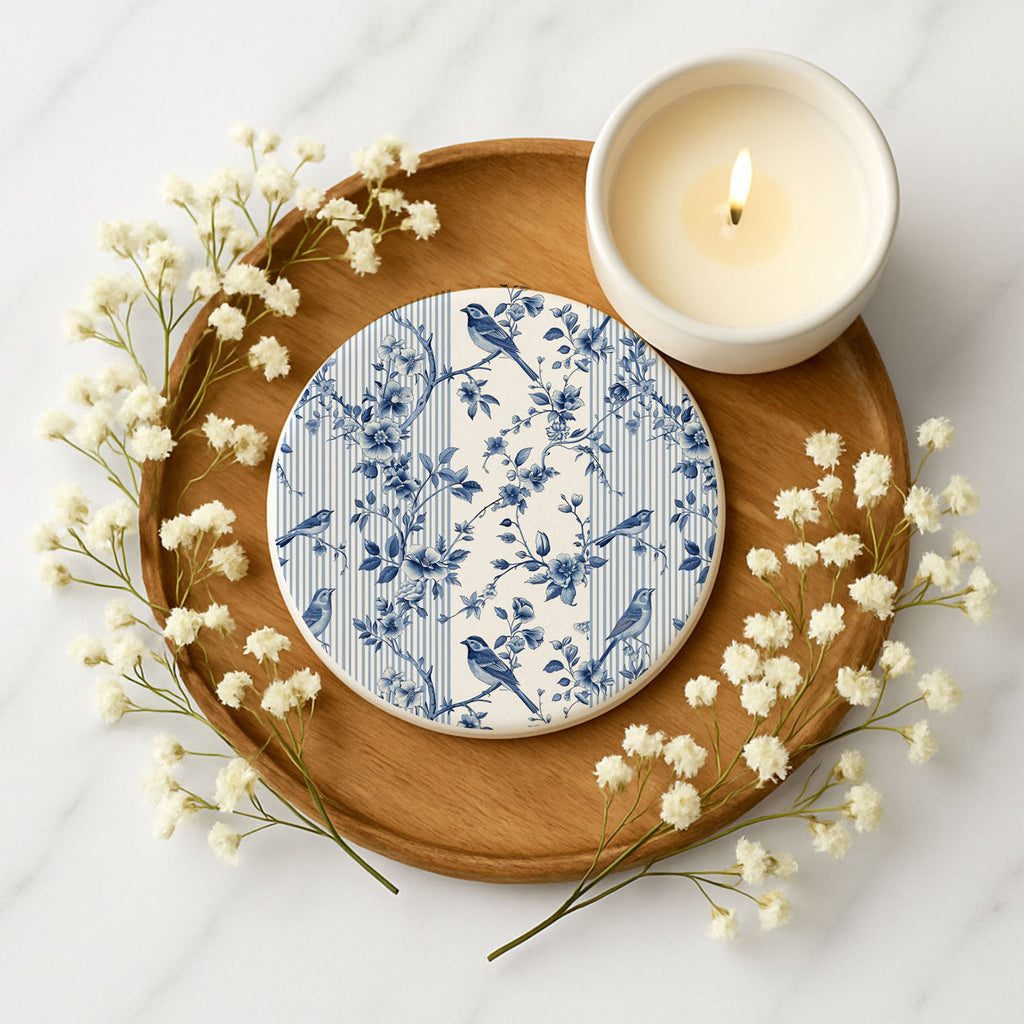 Chinoiserie Ceramic Coasters