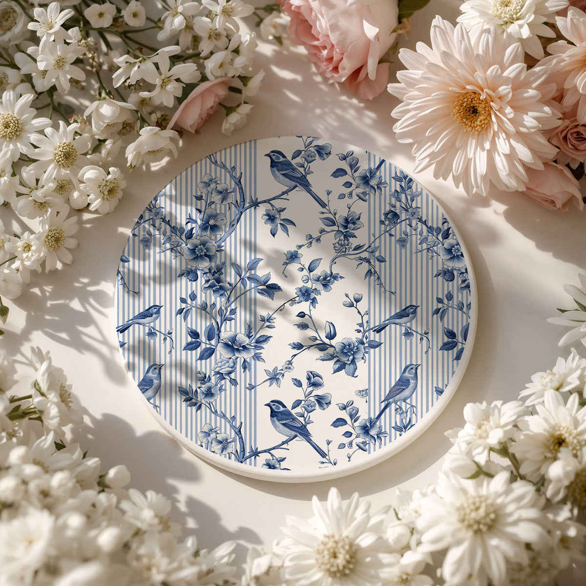 Chinoiserie Ceramic Coasters
