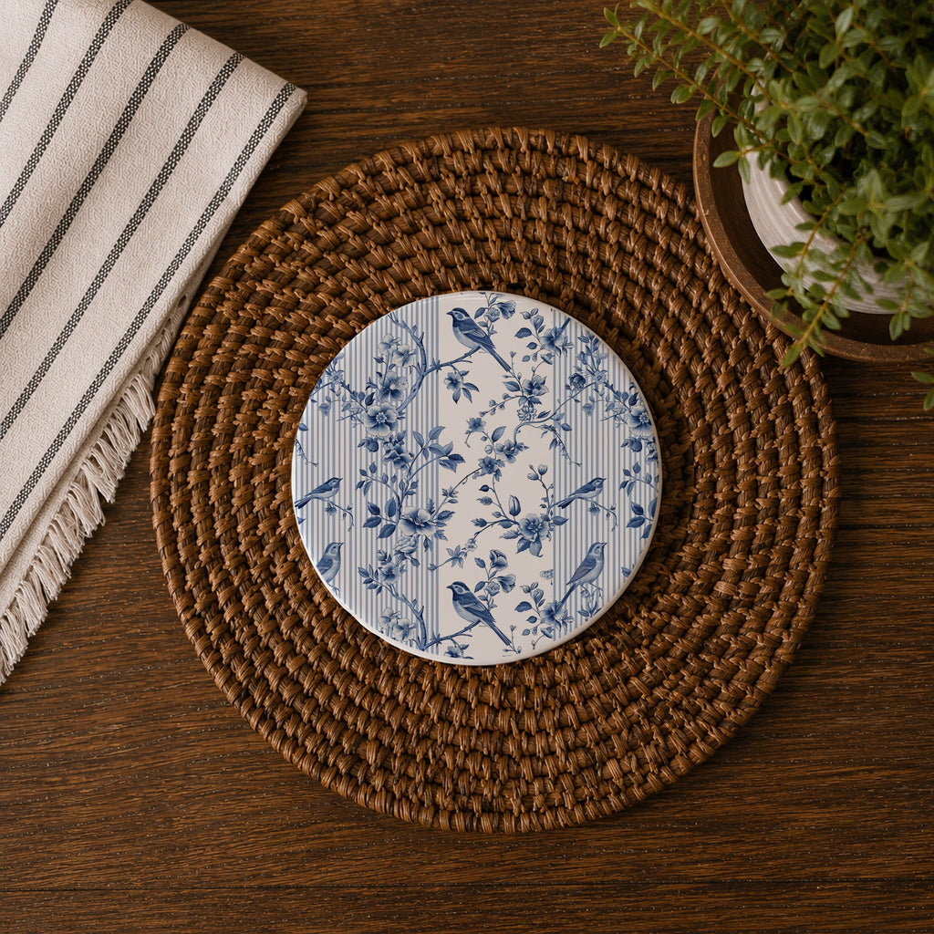 Chinoiserie Ceramic Coasters