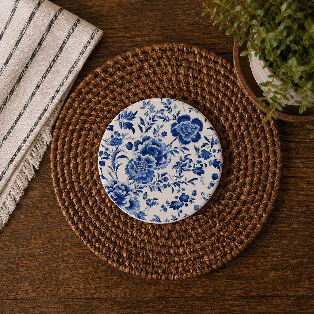 Chinoiserie Ceramic Coasters