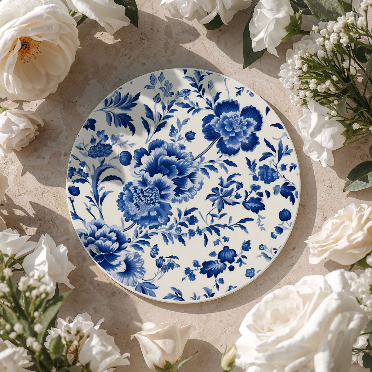 Chinoiserie Ceramic Coasters