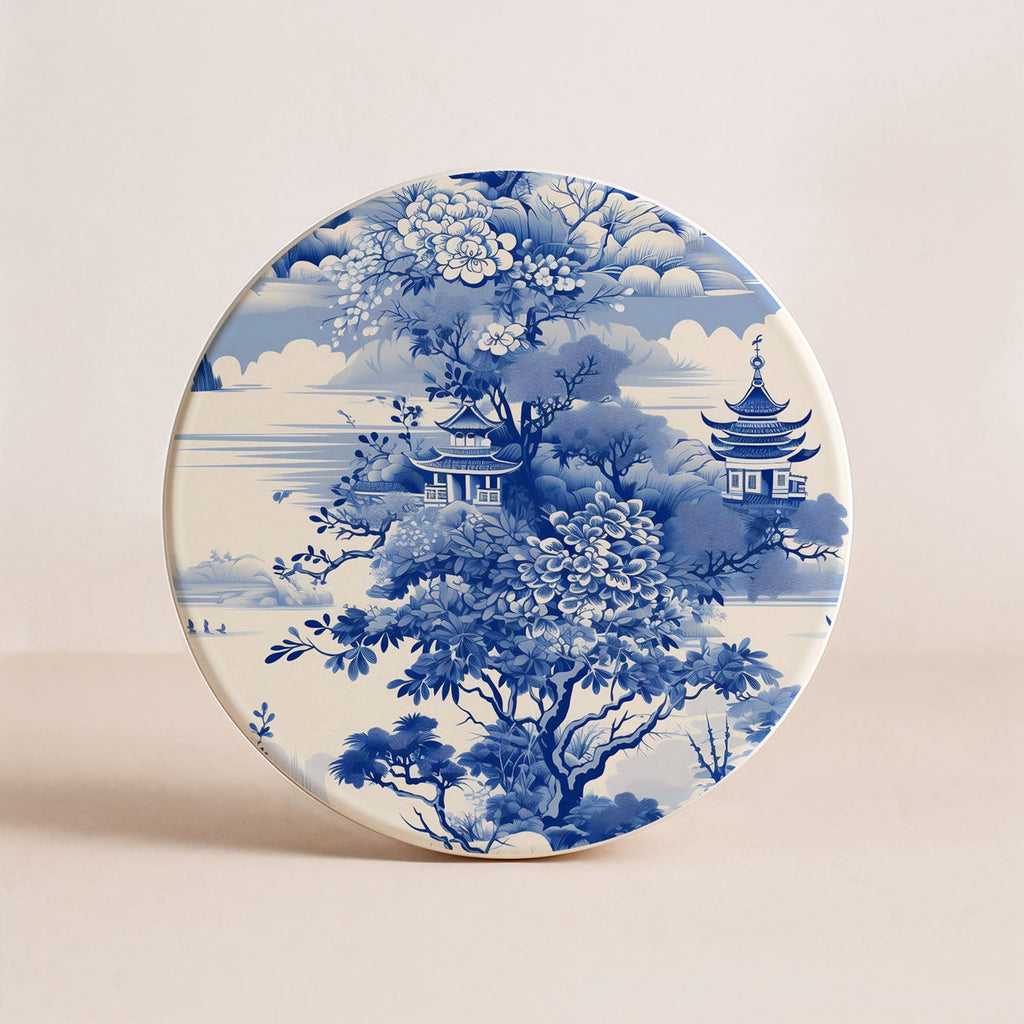 Chinoiserie Ceramic Coasters