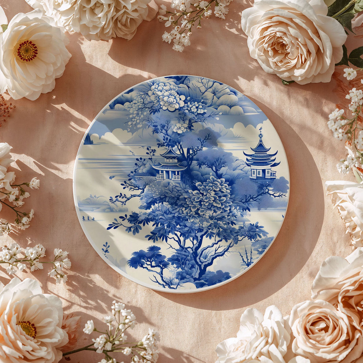 Chinoiserie Ceramic Coasters