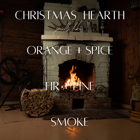 13 oz Mason Jar Soy Candle - Christmas Hearth