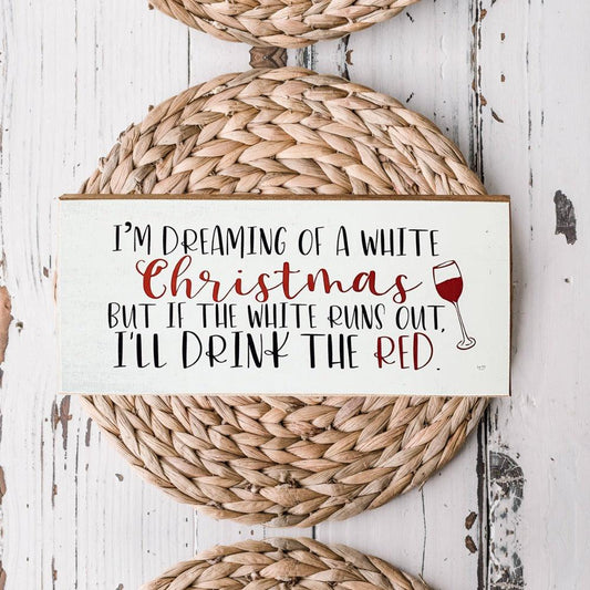 White Christmas Sign