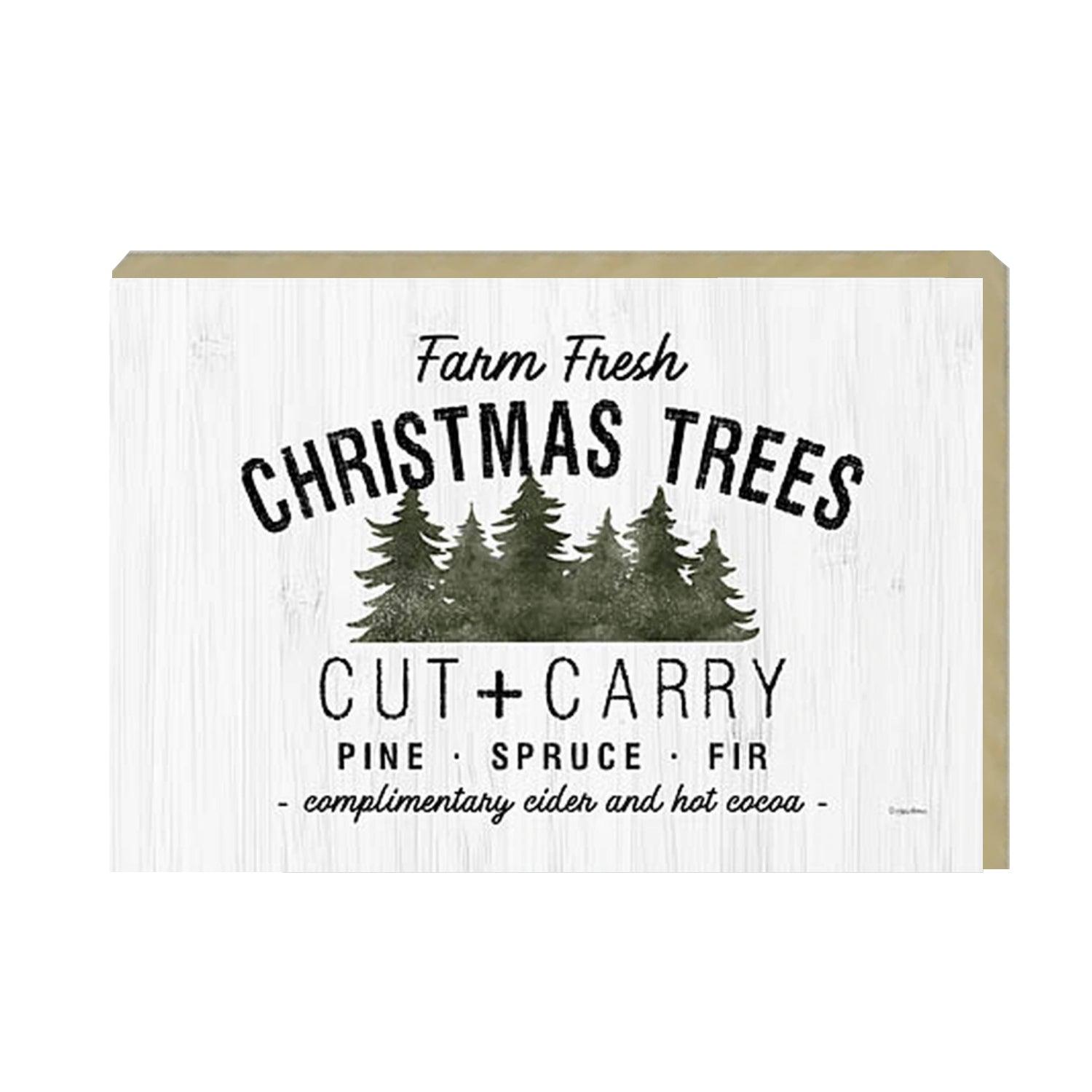 Farm Fresh Christmas Trees Wooden Sign