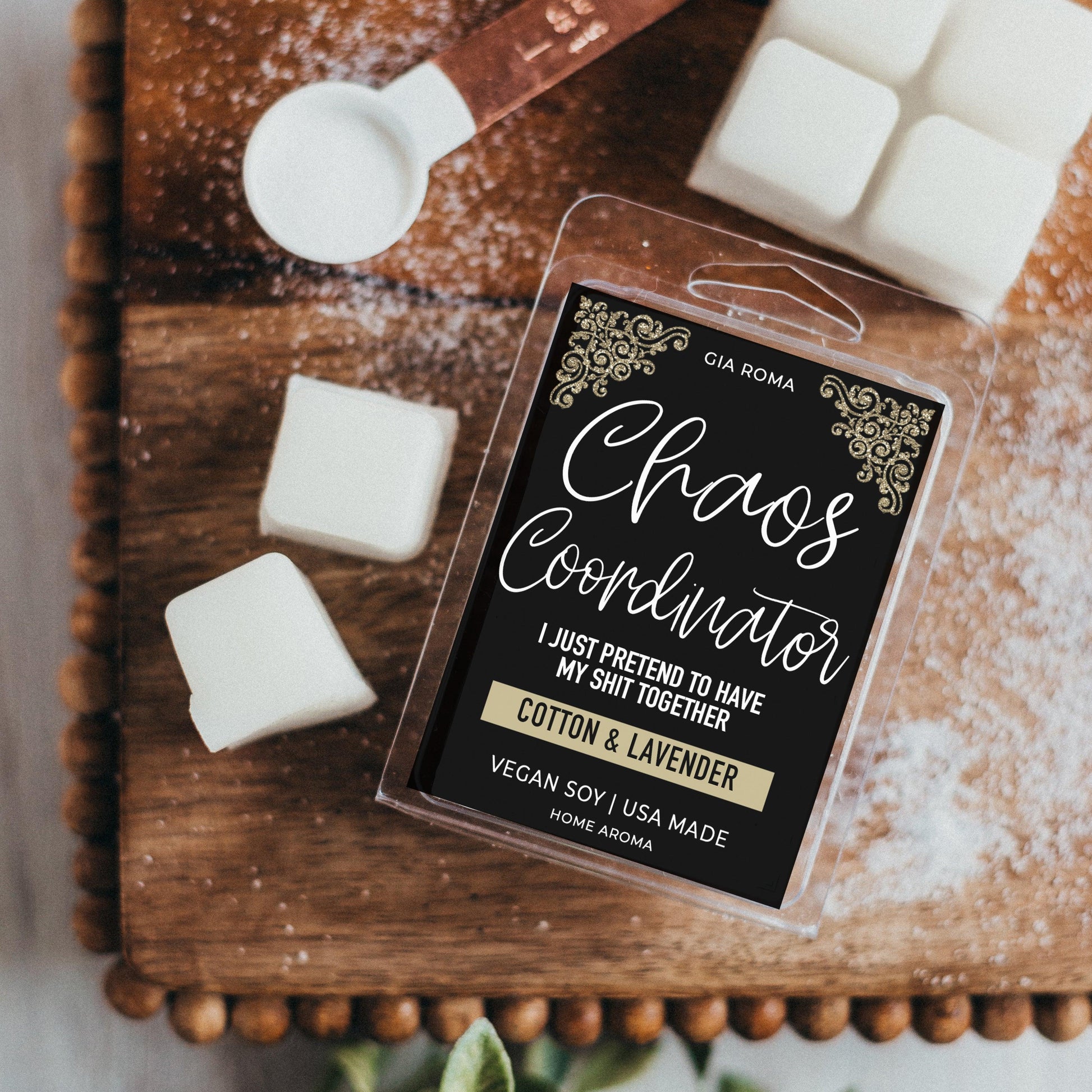 Cotton Blossom Lavender Wax Melts, CLean Fresh Wax Melt Scents - Chaos Coordinator