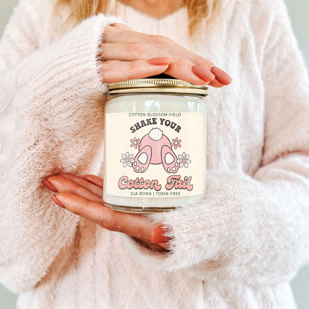 Cotton Blossom Retro Candle