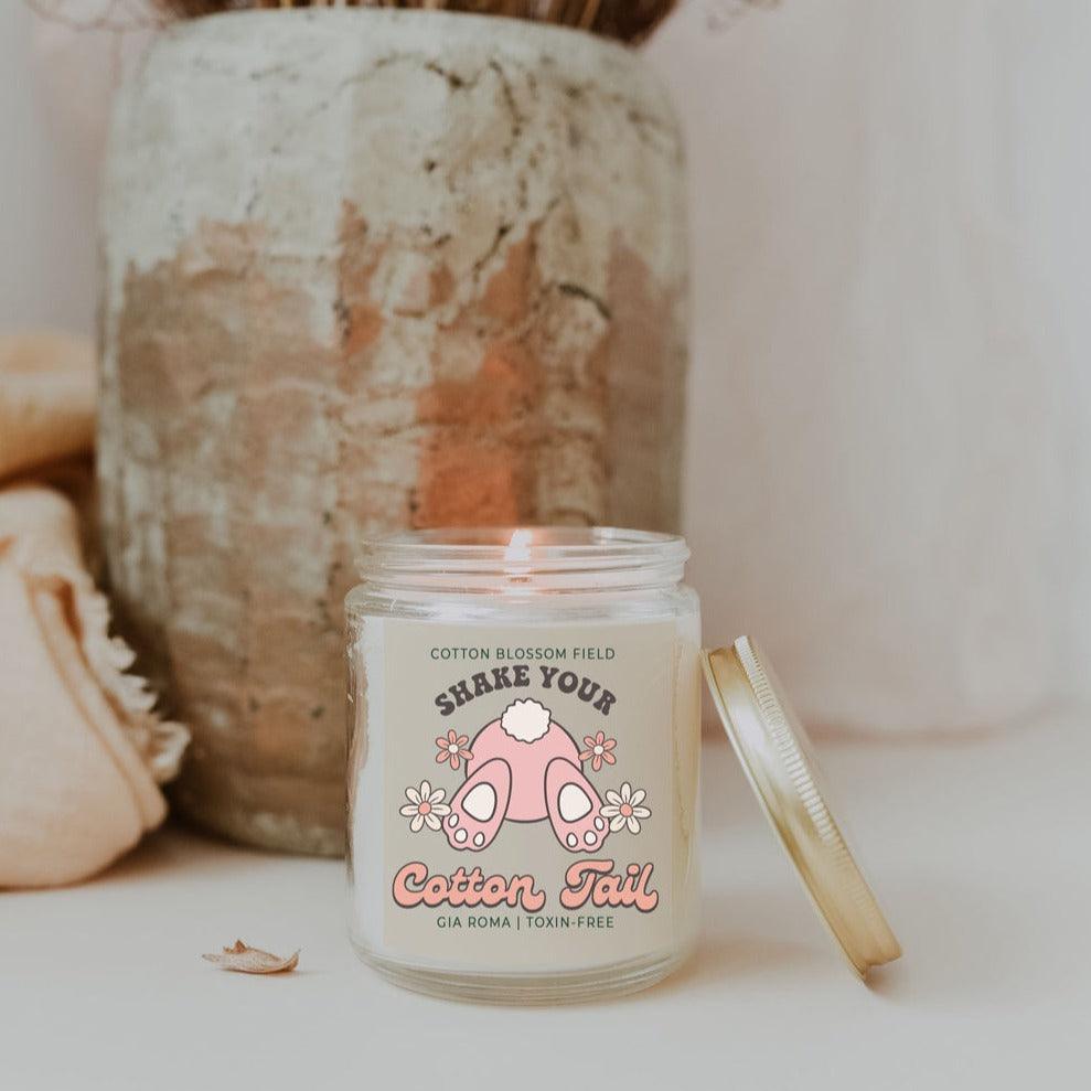 Cotton Blossom Retro Candle