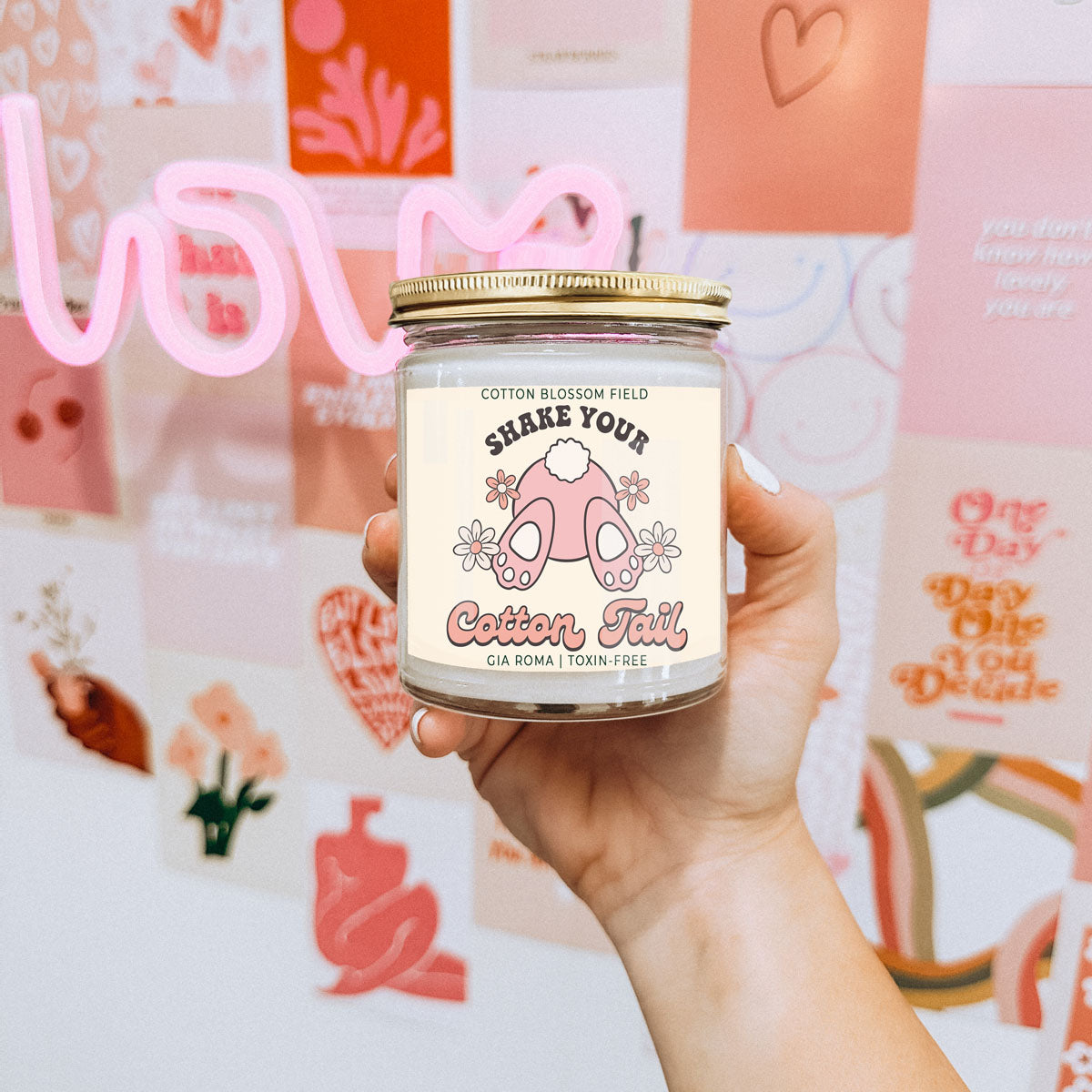 Cotton Blossom Retro Candle