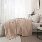 Mikala Cotton Waffle Weave Blanket