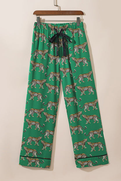 Cheetah Shirt & Pants Pajama Set