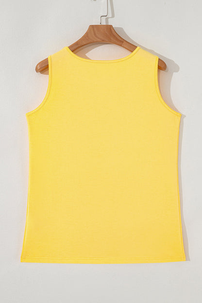 Sun Sleeveless Graphic Tank Top