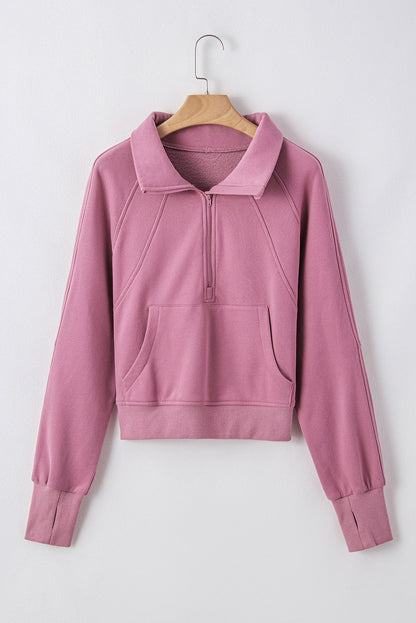 Fleece Lined Zip-Up Sweatshirt