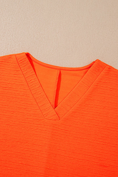 Textured T-Shirt and Shorts Set