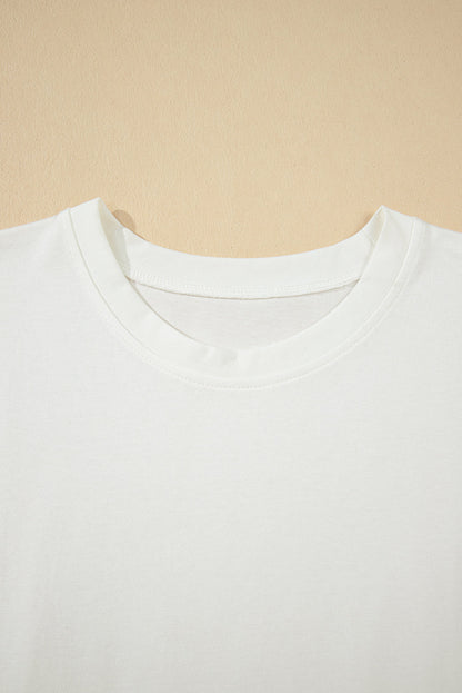 Solid Crewneck T-Shirt Dress