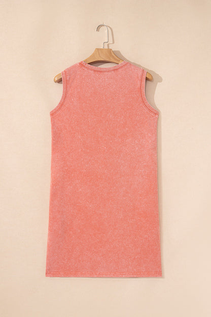 Mineral Wash Tank Mini Dress