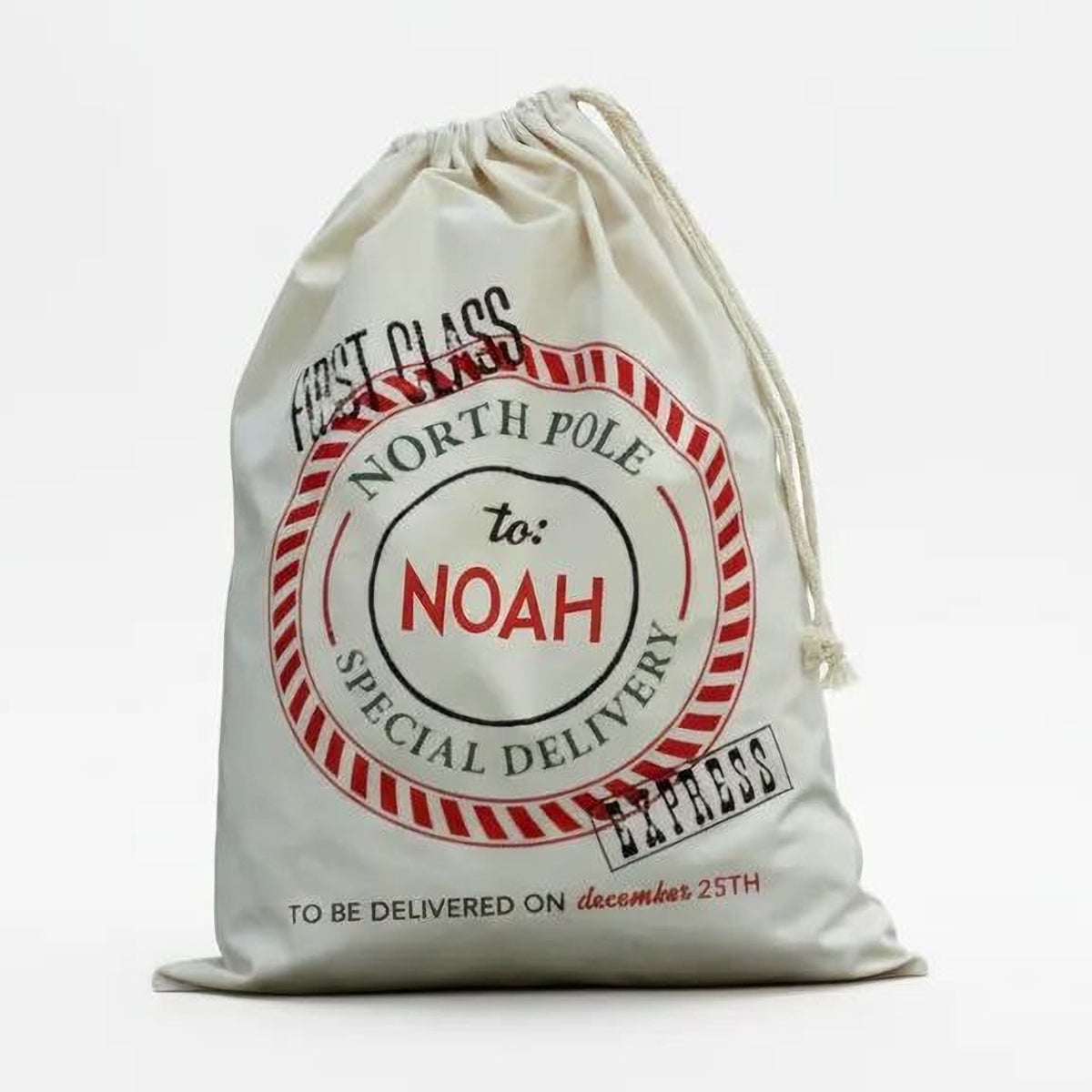 Personalized Canvas Santa Sack