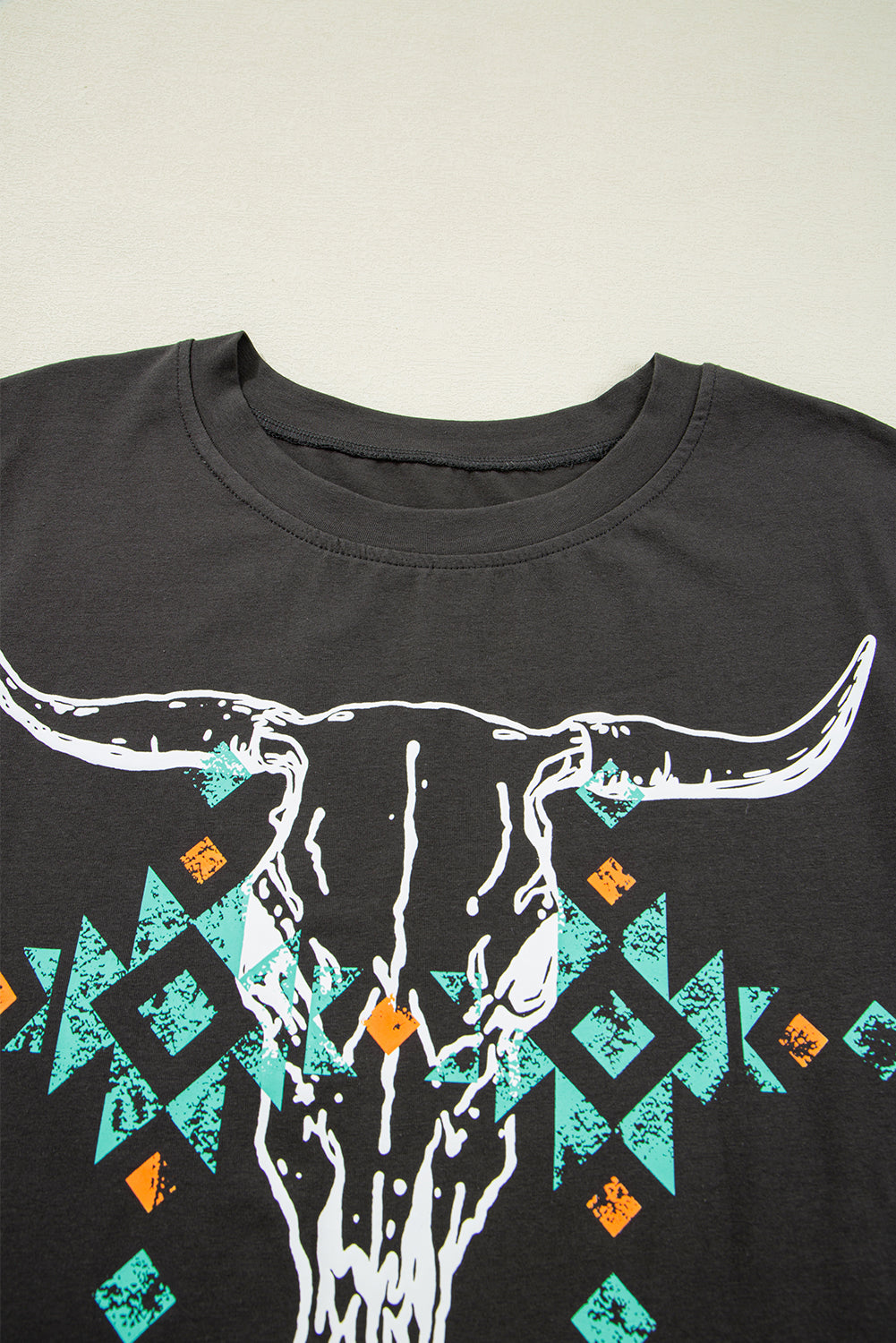 Western Bull Head Graphic T-Shirt