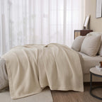 Mikala Cotton Waffle Weave Blanket